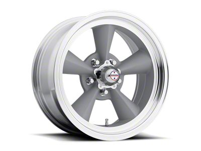 American Racing TT O Vintage Silver with Machined Lip Wheel; 17x7; 0mm Offset