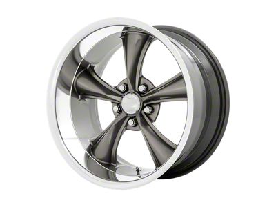 American Racing BOSS Graphite with Diamond Cut Lip Wheel; 20x10; 20mm Offset