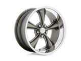American Racing Boss TT Graphite with Diamond Cut Lip Wheel; 20x8.5; 2mm Offset
