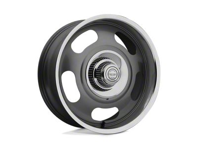 American Racing VN506 Mag Gray Center with Polished Lip Wheel; 17x9; 0mm Offset