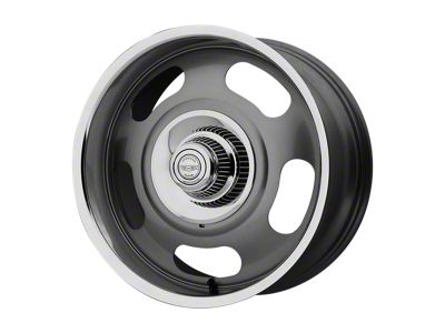 American Racing VN506 Mag Gray Center with Polished Lip Wheel; 20x8; 0mm Offset