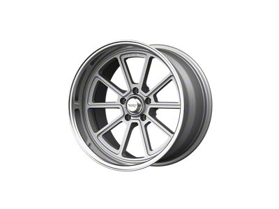 American Racing Draft Vintage Silver with Diamond Cut Lip Wheel; 18x10; 0mm Offset