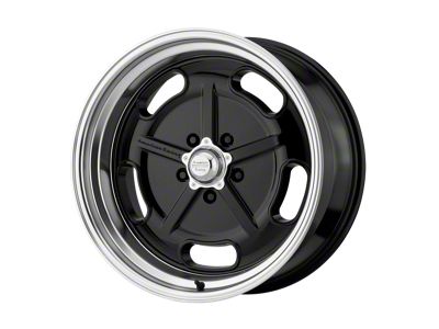 American Racing Salt Flat Gloss Black with Diamond Cut Lip Wheel; 20x9.5; 0mm Offset