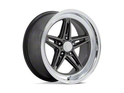 American Racing Groove Anthracite with Diamond Cut Lip Wheel; 18x10; 12mm Offset
