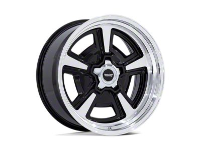 American Racing Marauder Gloss Black Machined with Diamond Cut Lip Wheel; 22x10; 6mm Offset