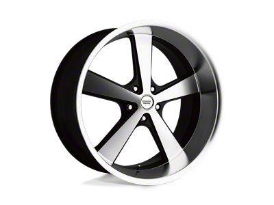 American Racing Nova Gloss Black Machined Wheel; 22x11; 18mm Offset