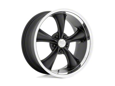 American Racing Boss TT Textured Black with Diamond Cut Lip Wheel; 20x10; 2mm Offset