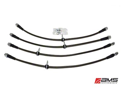 AMS Performance 08-15 Mitsubishi EVO X Stainless Steel Brake Lines