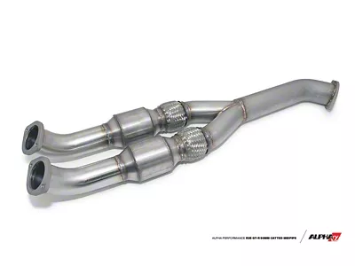 AMS Performance 2009+ Nissan GT-R R35 Alpha 90mm Midpipe w/Race - ALP.07.05.0006-1