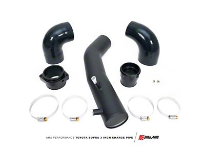AMS Performance 2020+ Toyota Supra A90 Aluminum 3in Charge Pipe - .38.09.0001-1