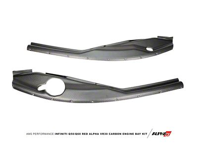 AMS Performance Infiniti 16+ Q50 3.0TT Alpha Matte Carbon Fender - ALP.29.06.0001-1
