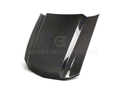 Anderson Composites 2013-2014 Ford Mustang Type-CJ Carbon Fiber Cowl Hood - AC-HD13FDMU-CJ
