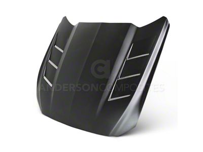 Anderson Composites 15-16 Ford Mustang Excl. GT350/GT350R Fiberglass Heat Extractor - AC-HD15FDMU-SA-GF