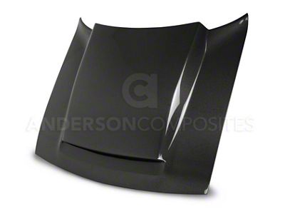 Anderson Composites 2018 Dodge Demon Cowl-Style Carbon Fiber Hood - AC-HD18DGCHDM-KB