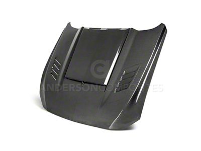 Anderson Composites 2018-2019 Ford Mustang Ram Air Double Sided Carbon - AC-HD18FDMU-AB-DS