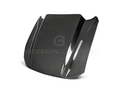 Anderson Composites 2018 Ford Mustang Double Sided Type-CJ 4in Carbon - AC-HD18FDMU-CJ-DS