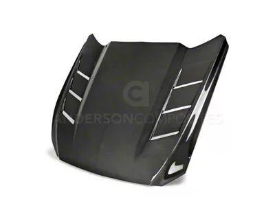Anderson Composites 15-17 Ford Mustang Excl. GT350/GT350R Heat Extractor Double - 15FDMU-SA-DS