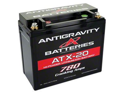 Antigravity Battery XPS YTX20 Lithium Battery - Left Side Negative Terminal - AG-YTX20-L