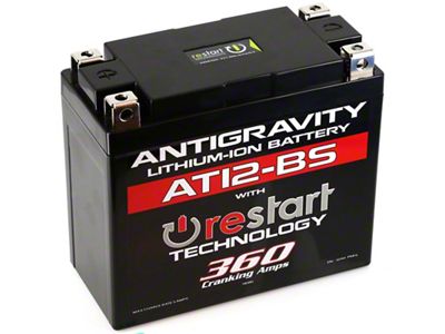 Antigravity Battery YT12-BS Lithium Battery w/Re-Start - AG-AT12BS-RS