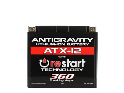 Antigravity Battery YTX12 Lithium Battery w/Re-Start - AG-ATX12-RS