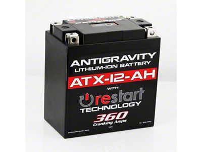 Antigravity Battery YTX12B-BS Lithium Battery w/Re-Start - AG-ATX12-AH-RS