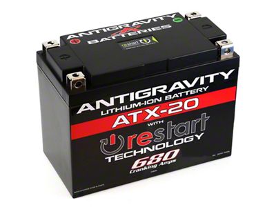 Antigravity Battery YTX20 Lithium Battery w/Re-Start - AG-ATX20-RS