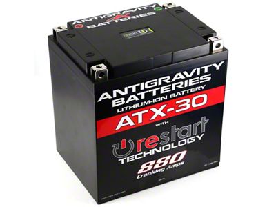 Antigravity Battery YTX30 Lithium Battery w/Re-Start - AG-ATX30-RS