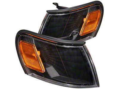 Anzo USA Corner Lights 1993-1997 Toyota Corolla Euro Corner Lights Black - 521036