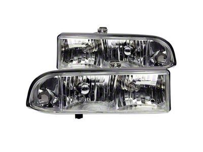 Anzo USA 1998-2005 Chevrolet S-10 Crystal Headlights Chrome - 111014