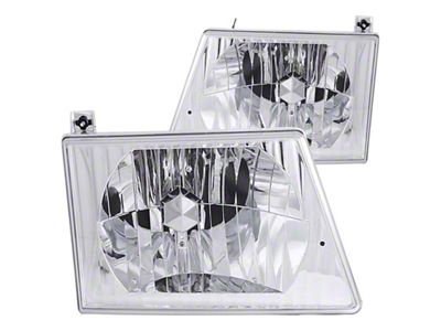 Anzo USA 1992-2006 Ford Econoline Crystal Headlights Chrome - 111026