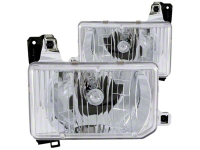 Anzo USA 1988-1989 Nissan Hardbody Crystal Headlights Chrome - 111050