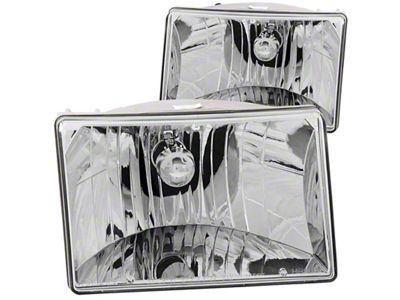 Anzo USA 1993-1998 Jeep Grand Cherokee Crystal Headlights Chrome - 111066