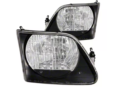 Anzo USA 1997.5-2003 Ford F-150 Crystal Headlights Black G2 - 111083