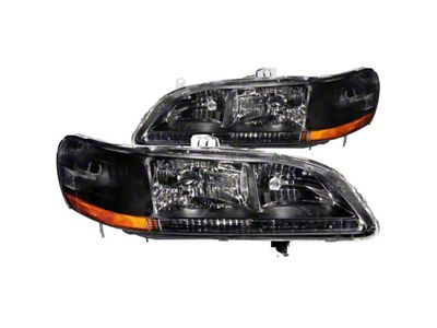 Anzo USA 1998-2002 Honda Accord Crystal Headlights Black - 121052
