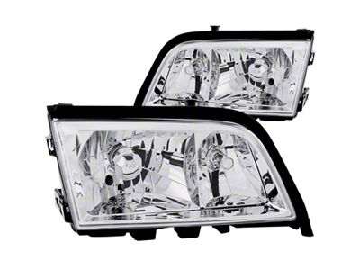 Anzo USA 1994-2000 Mercedes Benz C Class W202 Crystal Headlights Chrome - 121081