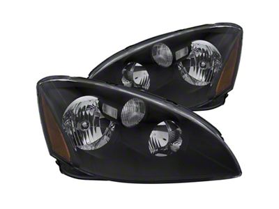 Anzo USA 2002-2004 Nissan Altima Crystal Headlights Black - 121109