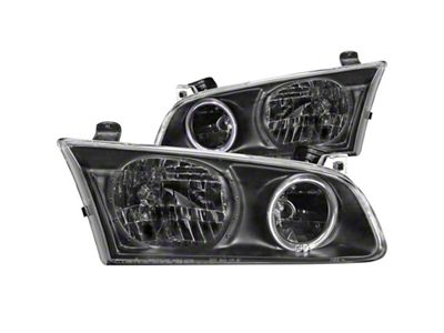 Anzo USA 2000-2001 Toyota Camry Crystal Headlights w/ Halo Black - 121123