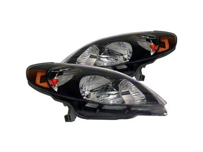 Anzo USA 2003-2008 Toyota Matrix Crystal Headlights Black - 121133