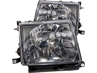 Anzo USA 1997-2000 Toyota Tacoma Crystal Headlights Black - 121139