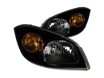Anzo USA 2005-2010 Chevrolet Cobalt Crystal Headlights Black - 121154