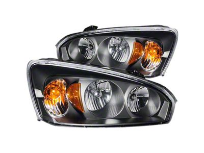 Anzo USA 2004-2007 Chevrolet Malibu Crystal Headlights Black - 121221