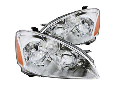 Anzo USA 2002-2004 Nissan Altima Crystal Headlights Chrome - 121259