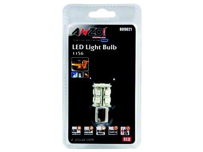 Anzo USA LED Bulbs Universal LED 1156 Red - 13 LEDs - 809021