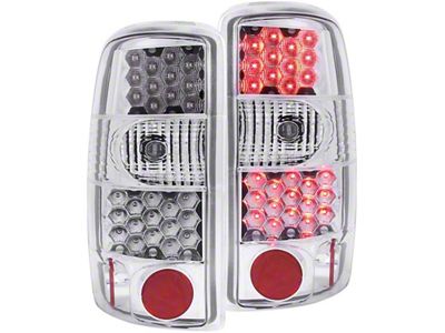 Anzo USA 2000-2006 Chevrolet Suburban LED Taillights Chrome - 311002