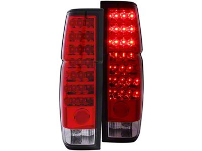Anzo USA 1986-1997 Nissan Hardbody LED Taillights Red/Clear - 311034