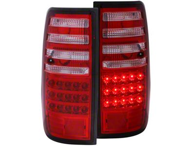 Anzo USA 1991-1997 Toyota Land Cruiser Fj LED Taillights Red/Clear - 311095