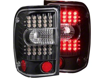 Anzo USA 2001-2011 Ford Ranger LED Taillights Black - 311107