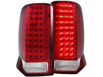 Anzo USA 2002-2006 Cadillac Escalade LED Taillights Red/Clear - 311120