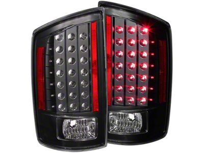 Anzo USA 2006-2008 Dodge Ram 1500 LED Taillights Black - 311123