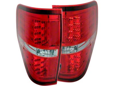 Anzo USA 2009-2014 Ford F-150 LED Taillights Red/Clear - 311139